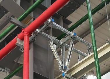 殷都该抗震支架的整体式支吊架结构协调性好